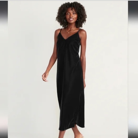 NWOT Velvet Slip Dress - Picture 1 of 2